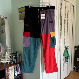 NWT Aelfric Eden Men’s Corduroy Patchwork Cargo Pants, Size XL